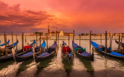 Zonsondergang over Venetië