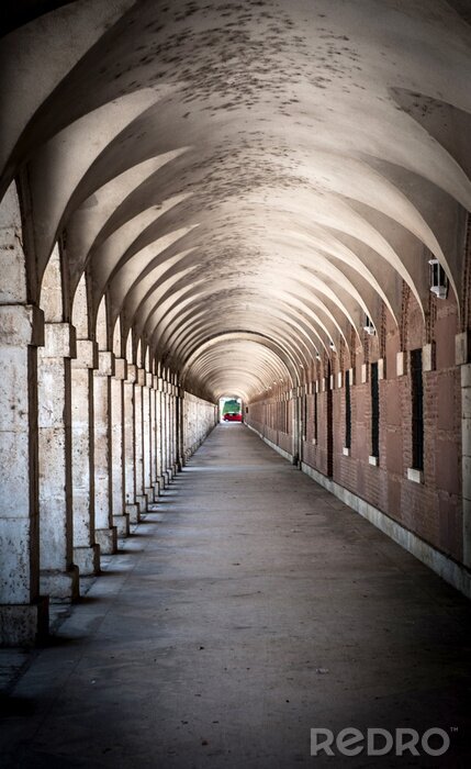 Fotobehang Zuilengang