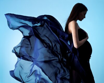 Fotobehang Zwangere vrouw