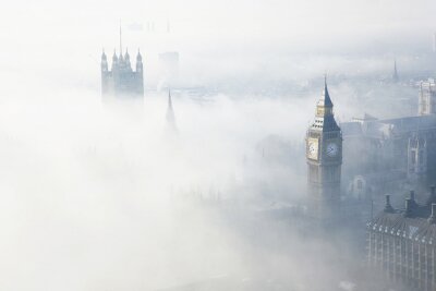 Zware mist raakt Londen