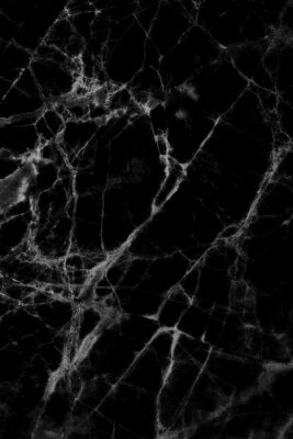 Sticker Zwart marmer patroon