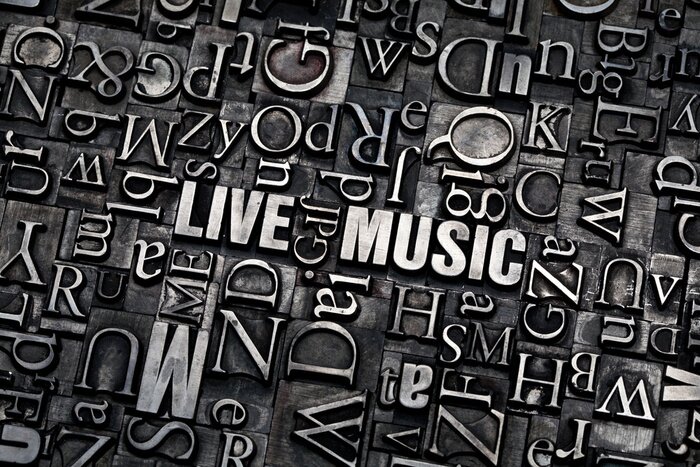 Fotobehang Zwart-wit moto van hip-hop muziek