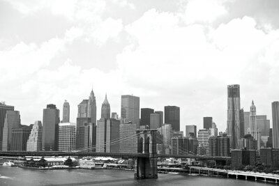 Fotobehang Zwart-wit patroon uit NY