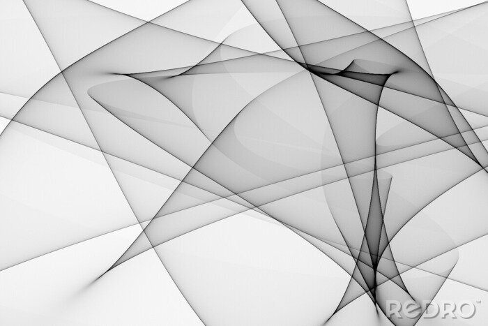 Fotobehang Zwart-witte abstracte achtergrond