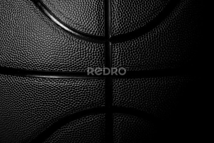 Fotobehang Zwarte basketbal