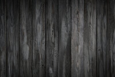 Fotobehang Zwarte houten vloer