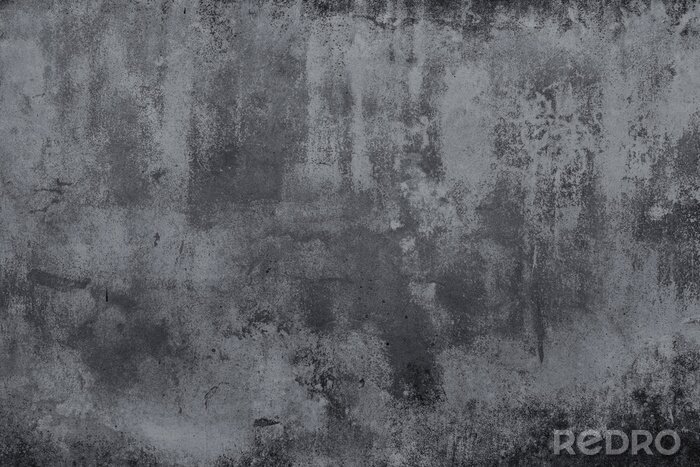 Fotobehang Zwartgrijze betonnen muur
