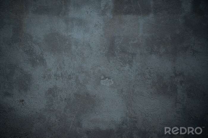 Fotobehang Zwartgrijze muur van beton