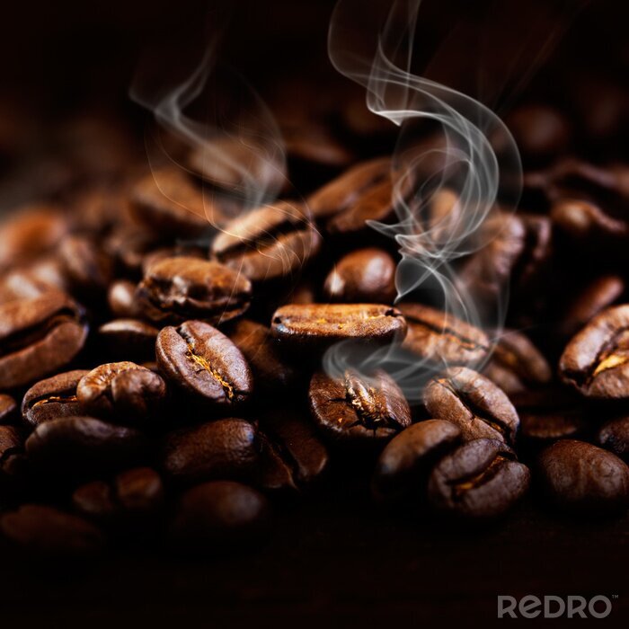 Fotobehang Zwevende aroma van koffie