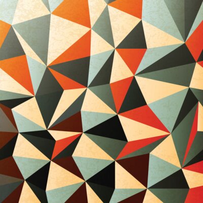 3D abstractie mozaïek van driehoeken