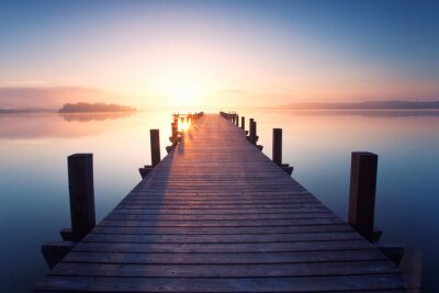 3D brug tegen de hemel