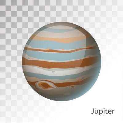 3D planeet Jupiter kleurrijke afbeeldingen