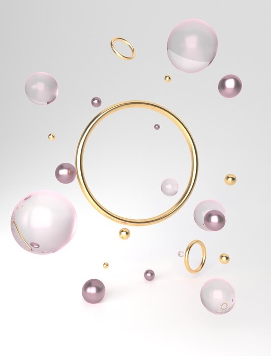 Poster 3D-rendering. Vooraanzicht.