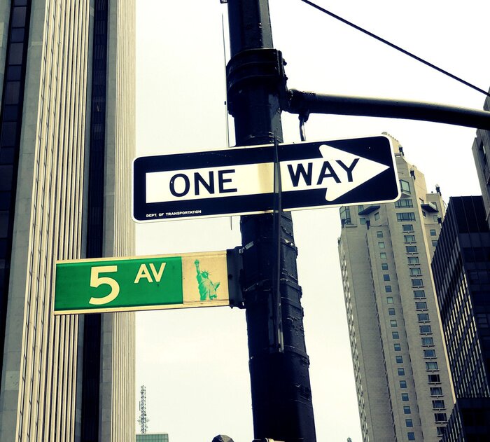 Poster 5th Avenue Street Light