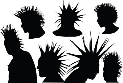 Poster 70s-80s punk rock kapsel, stedelijke cultuur