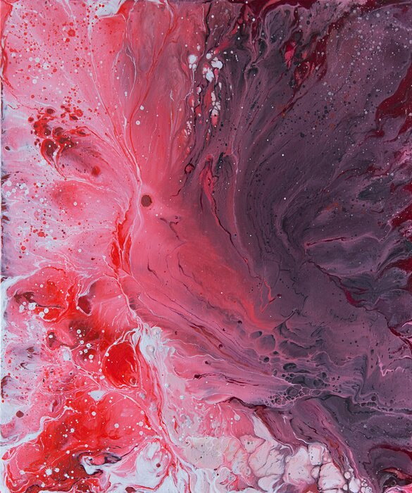 Poster abstract background in fluid art style 7