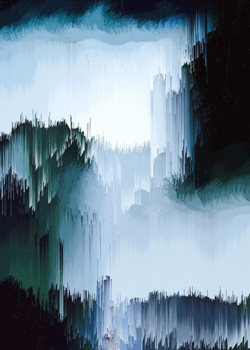 Poster Abstract Geometric Art,Aesthetic Synthwave Cyberpunk Art,Cyberpunk 80s 90s Synthwave Artwork, Home Decor Wall Art,Abstract Painting