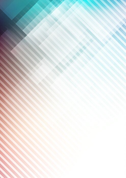 Poster Abstract geometric shape on colors background