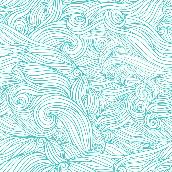 Poster Abstract golfmotief op een witte achtergrond