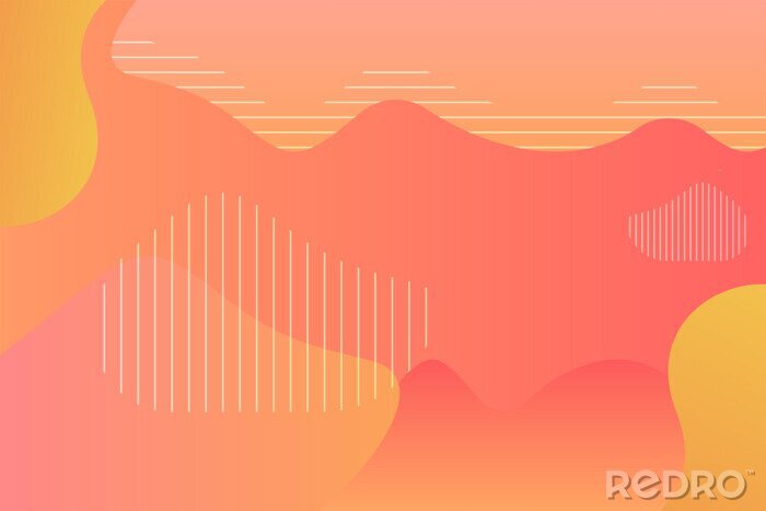 Poster Abstract gradient background template. fluid background, geometric background