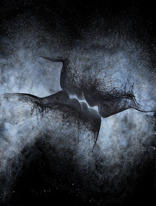 Poster abstract kiss