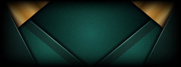 Poster abstract luxury dark green overlap layer with golden line