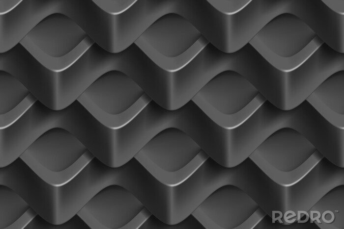 Poster Abstract patroon in 3D