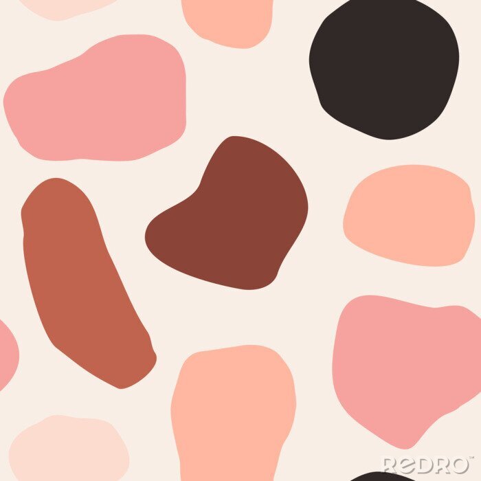 Poster Abstract Shapes Seamless Pattern