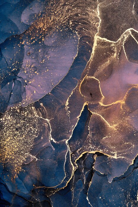 Poster Abstract stof tussen verven