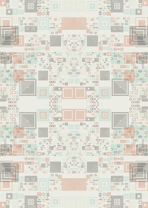 Poster Abstract Symbols Random Distributed Pattern Computational Generative Art background illustration