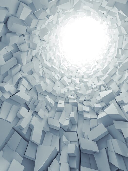 Poster Abstract verticale digitale achtergrond, 3d