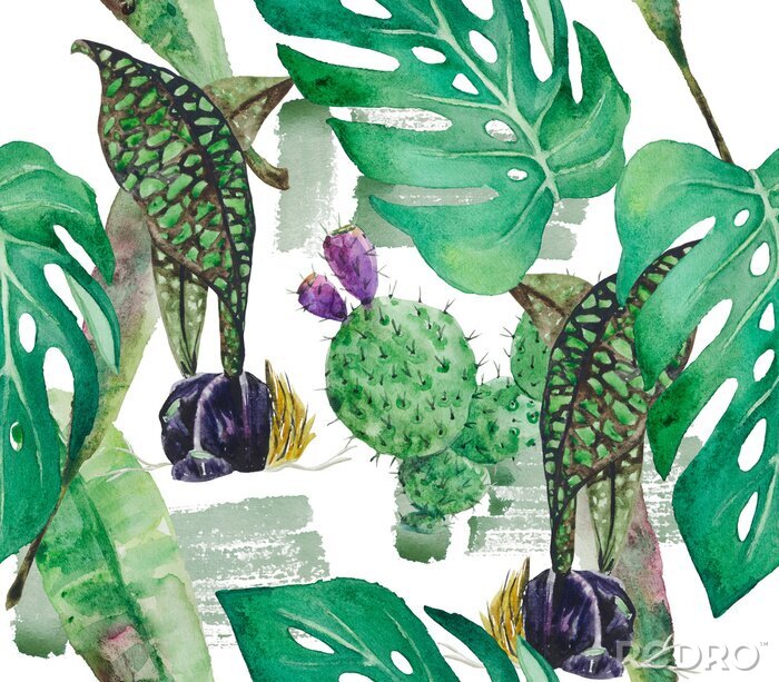 Poster Abstracte bladeren