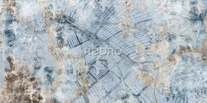 Poster Abstracte doekjes