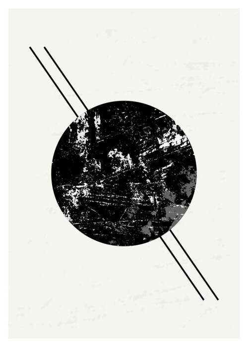 Poster Abstracte Geometrische Samenstelling