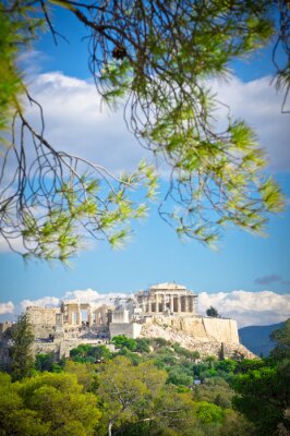 Poster Akropolis landschap