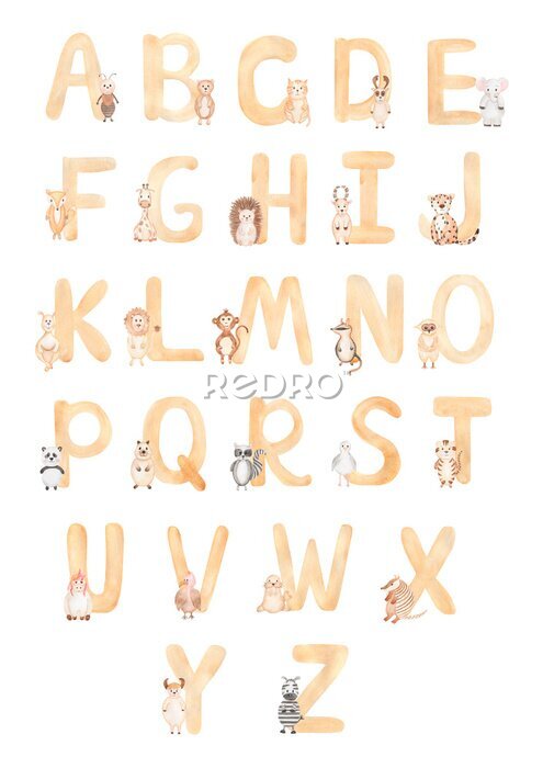 Poster Alfabet met dieren