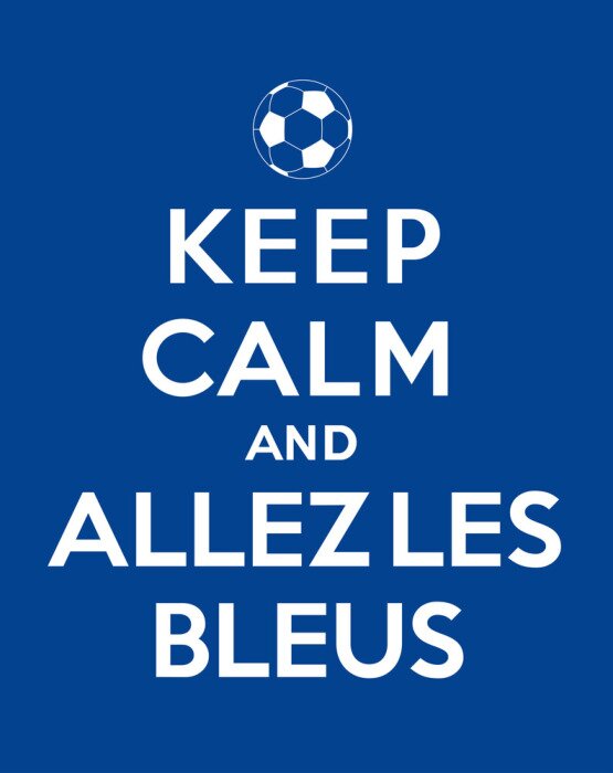 Poster Allez les Bleus