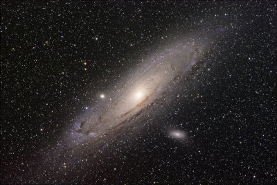 Poster Andromedamelkweg in sterrige kosmos