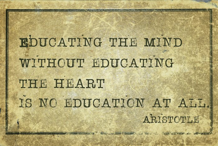 Poster Aristoteles over onderwijs