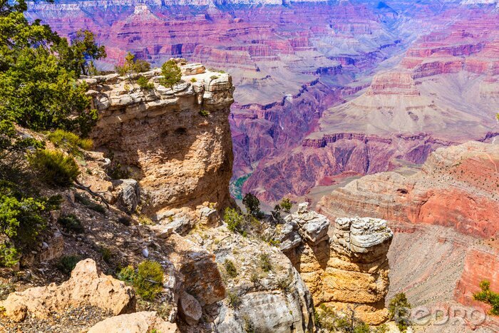 Poster Arizona Grand Canyon Park Moeder Punt en Amphitheater