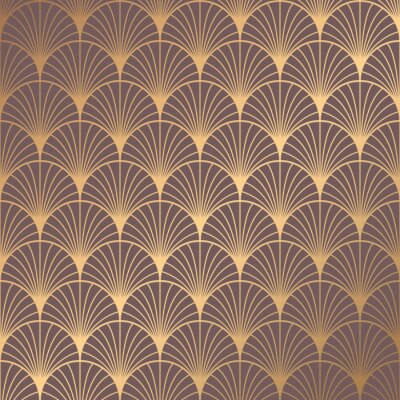 Behang Art Deco Pattern
