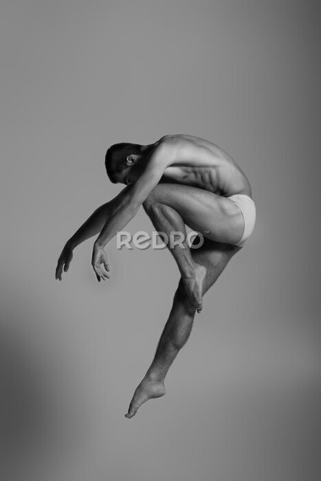 Poster Artistieke foto van een dansende man