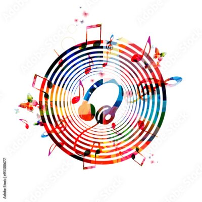 Poster Artistieke muzikale compositie