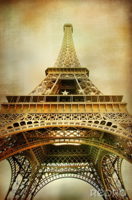 Poster Artistieke uitbeelding van architectuur