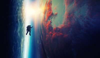 Astronaut in het heelal