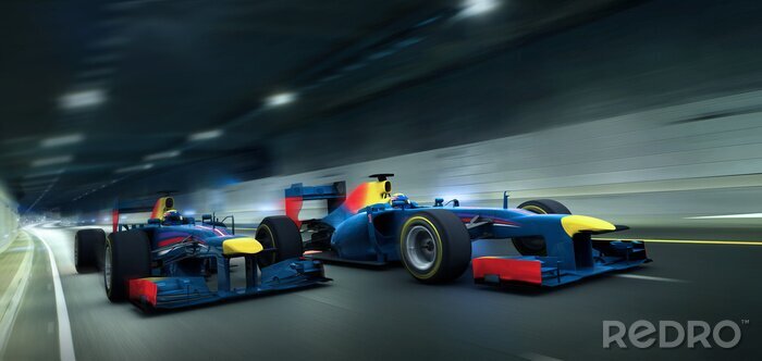 Poster Auto's in de tunnel