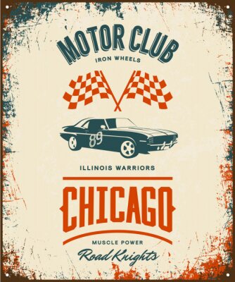 Poster Autoraces in Chicago