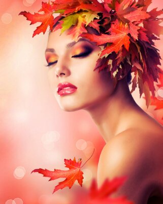 Autumn Beauty Fashion Portret
