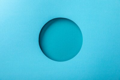 Bal in monochroom blauw