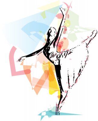 Balletdanser illustratie